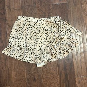Cheetah print skort